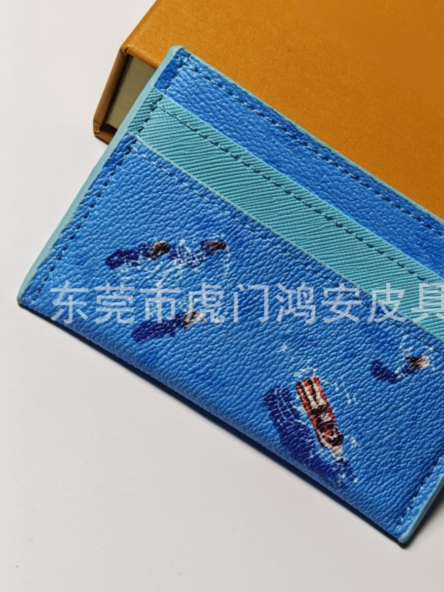 Vacation Series Fresh Graffiti Passport Holder Wallet Passport Cover Card Holder Cartoon Card Holder Wallet Series