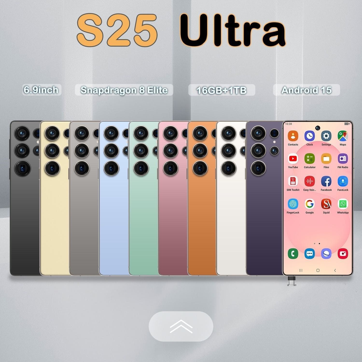 Cross-border new mobile phone S25 Ultra built-in pen real 4G 3+16 Android 15 6.75 inch smartphone