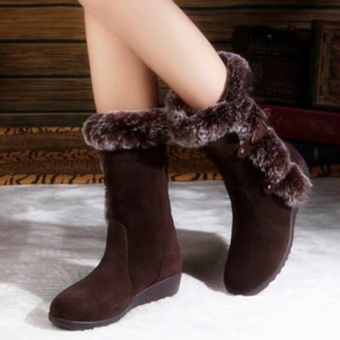 Cross-border Large Size Winter 2024 New Style Foreign Trade Cotton Shoes with Fleece Lining for Warmth, European and American Cotton Boots, Casual Snow Boots for Women
