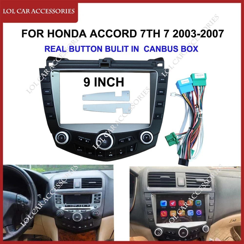 Compatible with Honda Accord 2005-2007 Android Navigation Universal Modification 9-inch Panel Frame