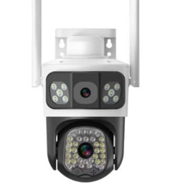 P3H-28 Bullet & Dome Security Camera HD WiFi Camera Dual-Lens Three-View Outdoor Monitor v380