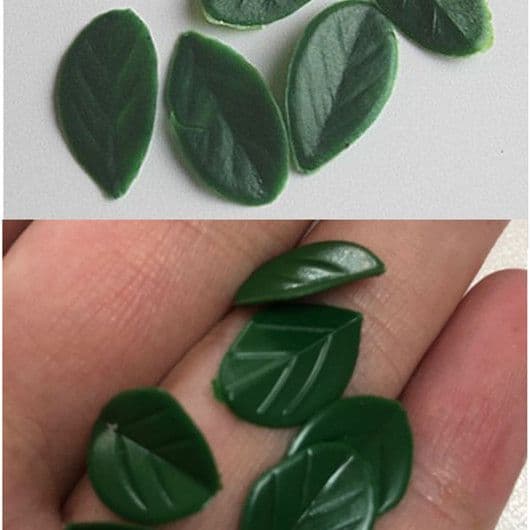 Factory direct sales, artificial leaves, PVC leaves, light clay, cream glue, DIY food and toy accessories