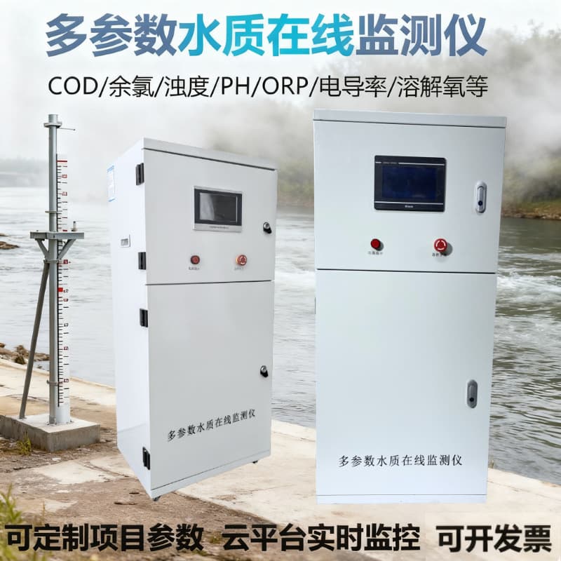 Multi-parameter Water Quality Online Monitor for Residual Chlorine, pH, Turbidity, Dissolved Oxygen, Secondary Water Supply, Swimming Pools, and Ammonia Nitrogen Monitoring