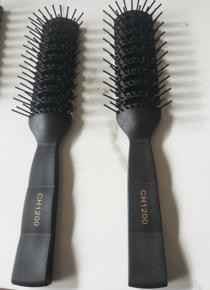 Ribbed Scalp Massage Comb Voluminous Curved Comb for Oily Hair Wig Comb Hair Care Curling