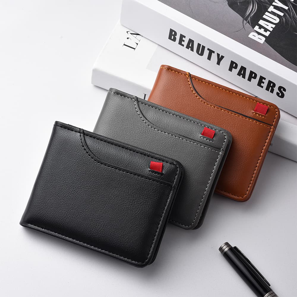Cross-border hot selling men's wallet compact portable large capacity mini wallet multi-card slot high quality men's wallet