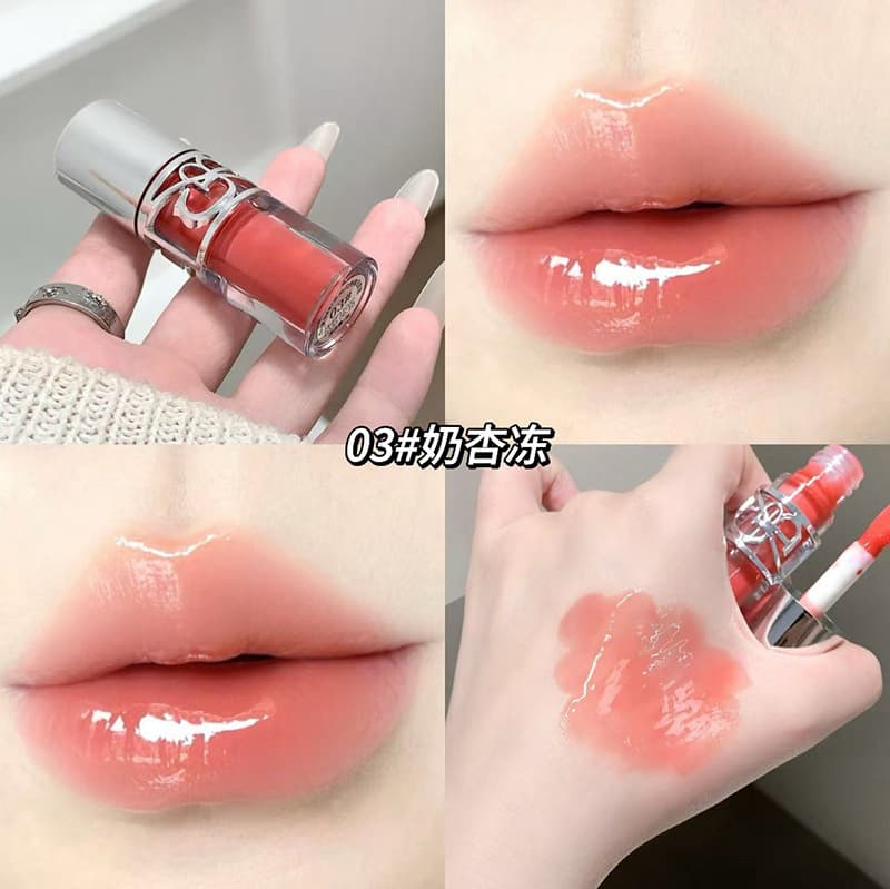 Cross-border Gege Bear Glossy Shiny Plump Lip Gloss, Moisturizing Mirror Plump Lips, Long-lasting Clear Beauty