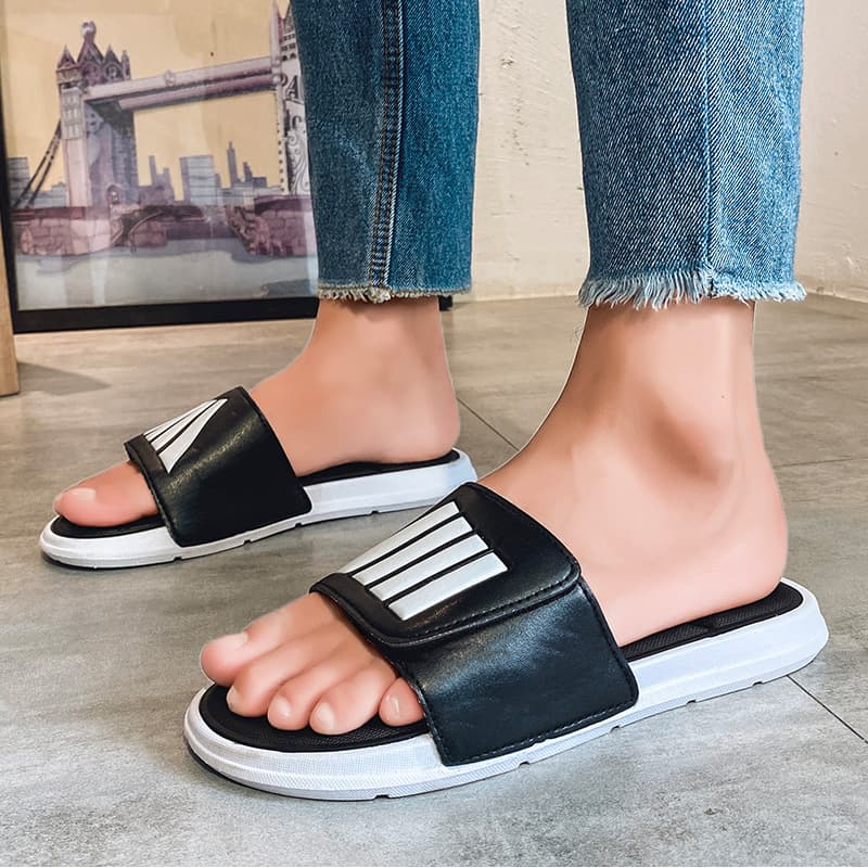 Men's Trendy Summer Fashion Comfortable Thick-Soled Sandals, Women's Beach Soft Sole Couple Flip-Flops