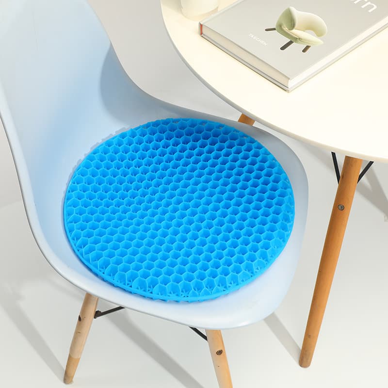 Round Cushion Elastic Silicone Breathable Pad for Office Home Restaurant Soft Rebound Honeycomb Cushion Chair Pad Student