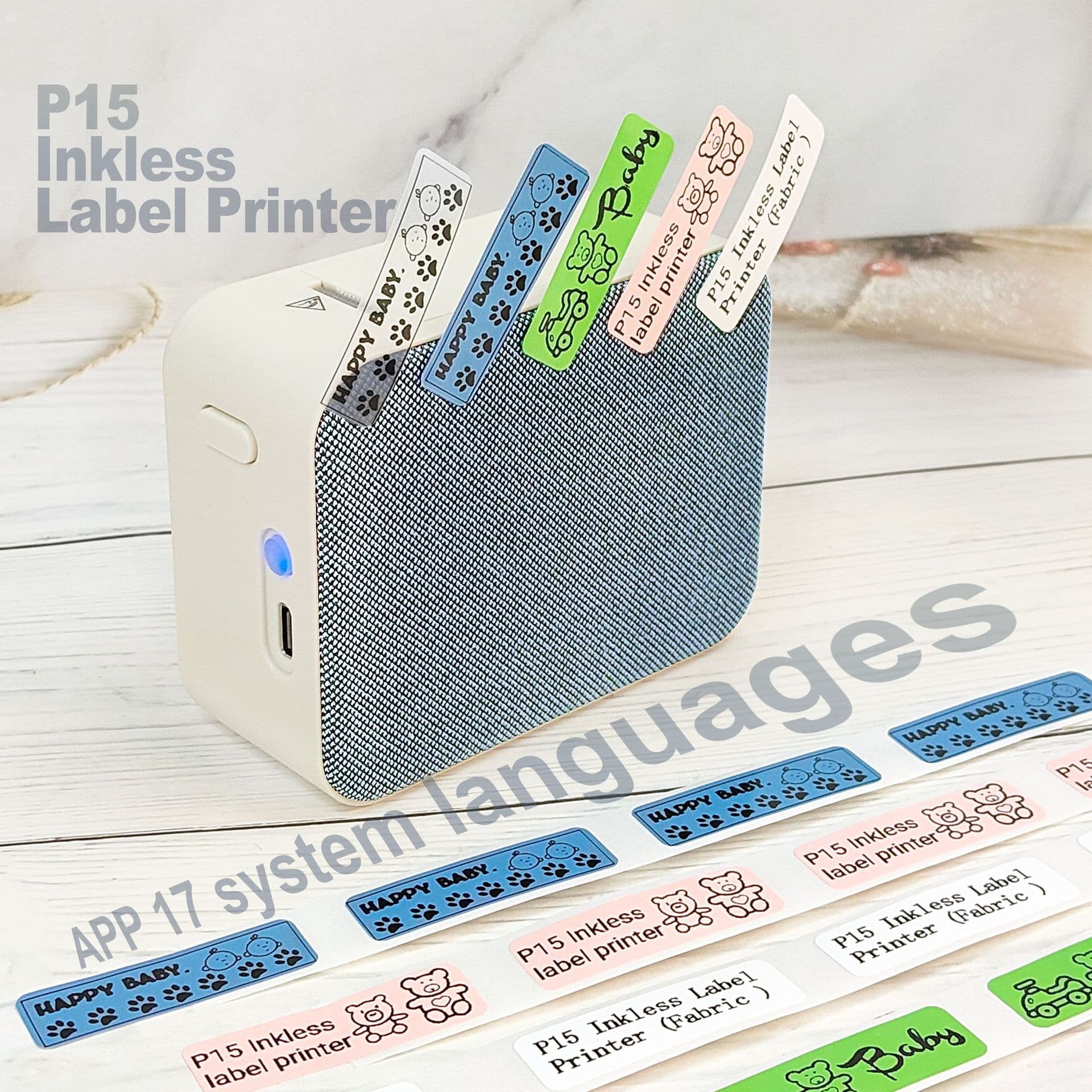 Wireless Thermal Mini Label Printer for Android and iOS