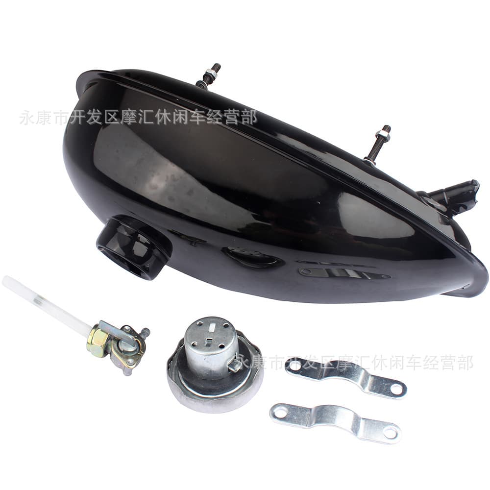 Mini Motorcycle Bicycle Parts 50CC 60CC 80CC Two-Stroke Iron Fuel Tank with Cap 2L