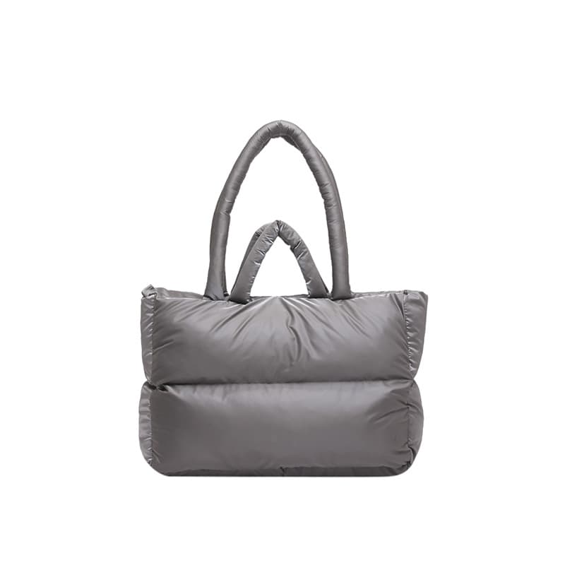 Cross-border Down Glossy Cotton Padded Jacket Bag Large Capacity Bag Women Winter New Niche High-end Handbag Tote Bag