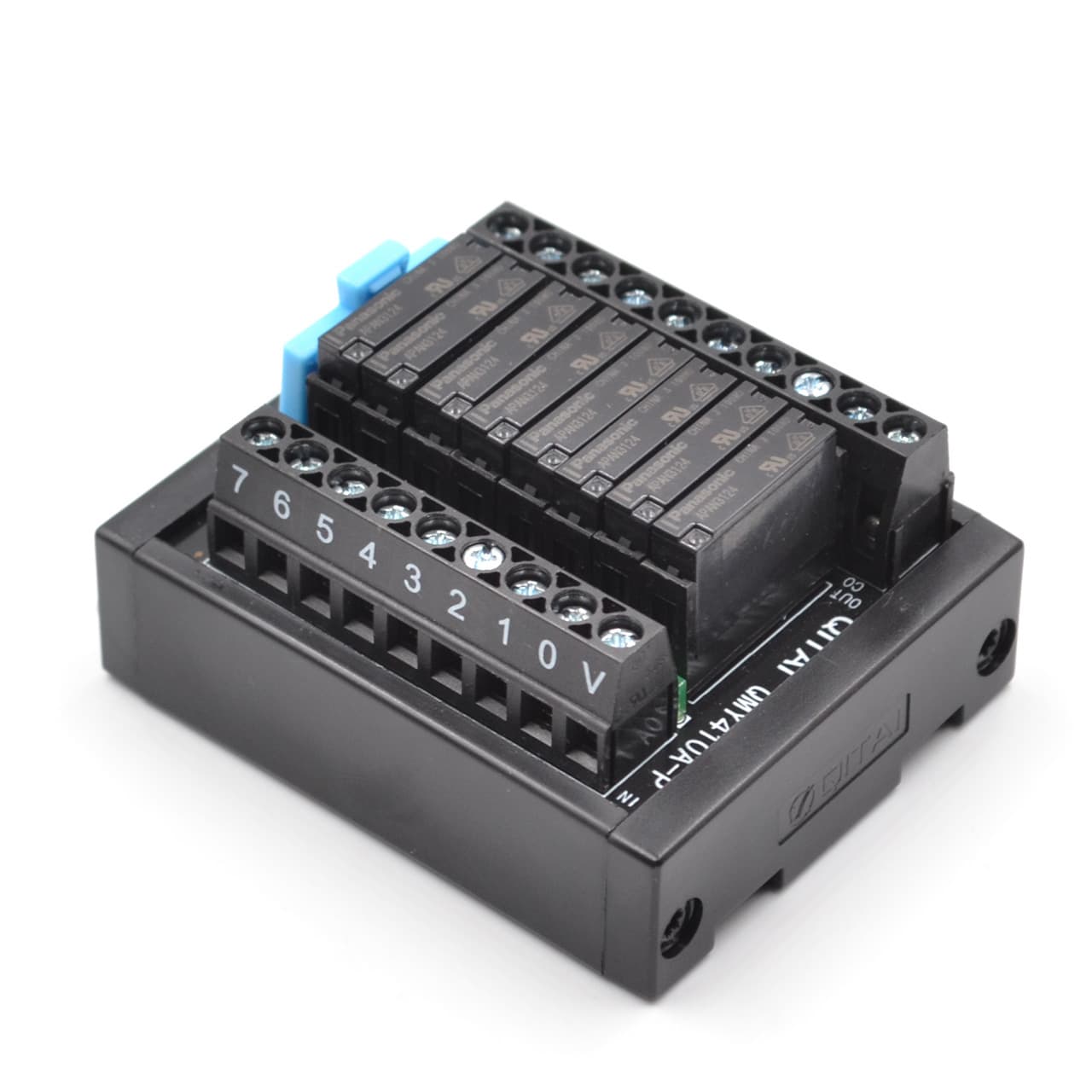 8-bit relay terminal module QMY410A-P - Normally open PLC terminal connection output relay module