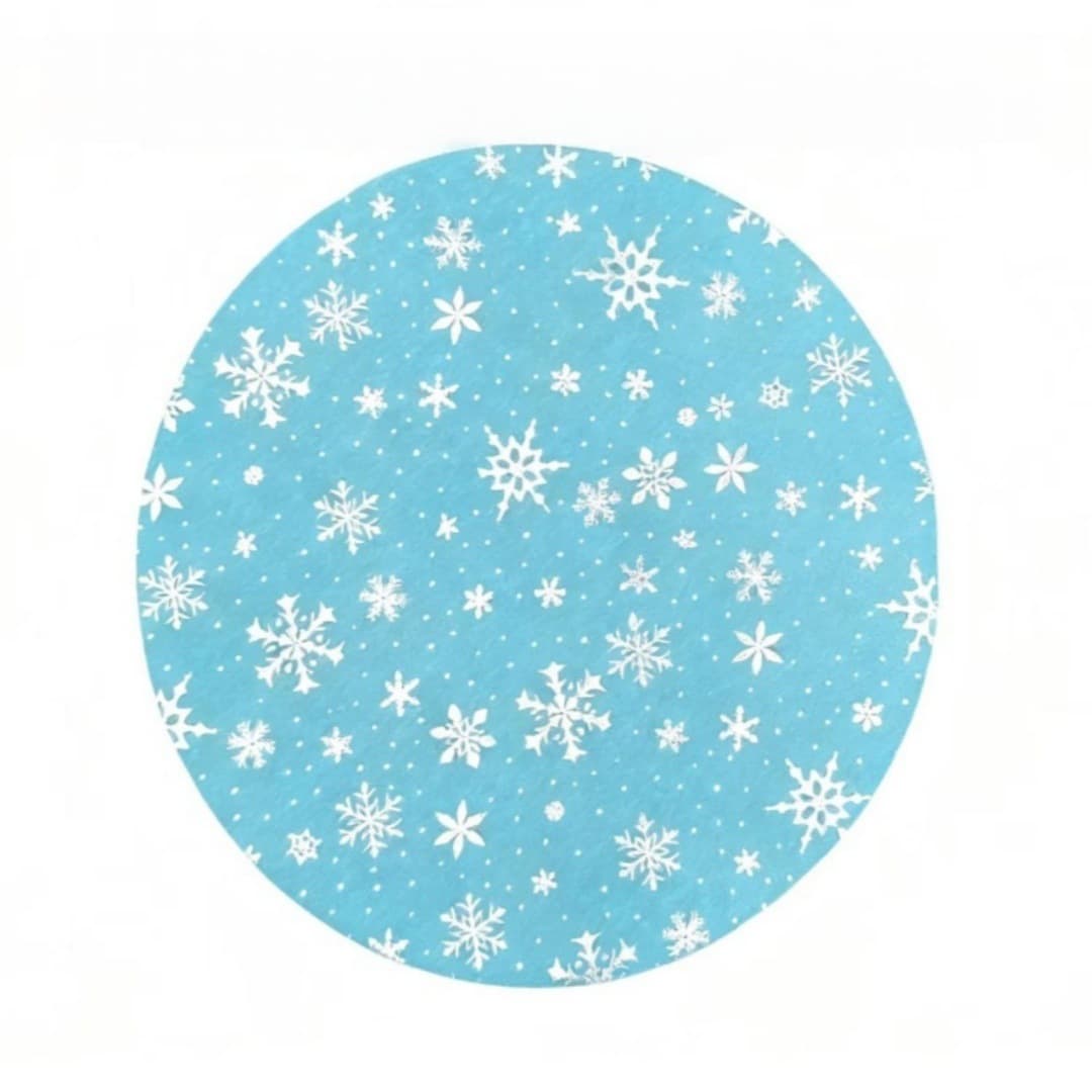 Cross-Border New Sky Blue Thick Snowflake Hot Stamping, Suitable for Various Scenarios on Amazon, Shein, and Temu
