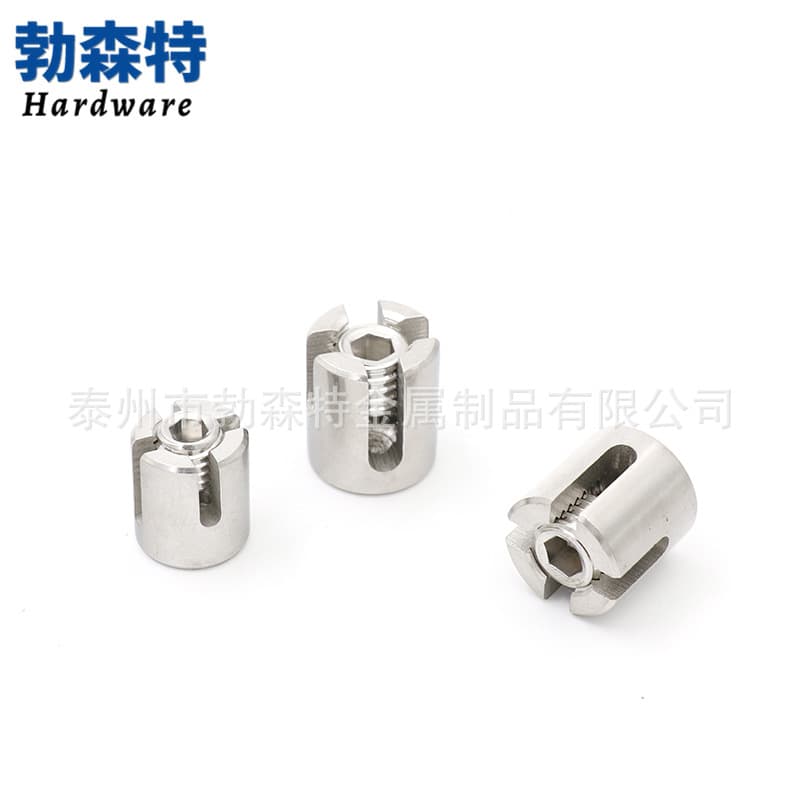 316 Stainless Steel Cross Wire Rope Clip Cross Groove Clamp Head Cross Clamp Garden Wire Rope Fixing