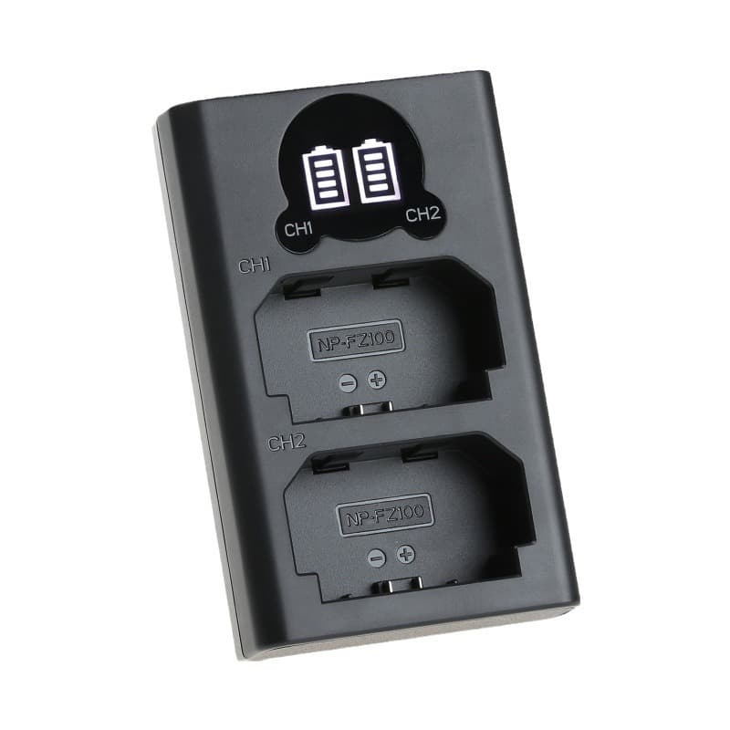 Capturer NP-FZ100 Battery Charger for Sony Mirrorless A7C 7RM3 A9M2 A7M4 Desktop Charger Digital Camera Accessories