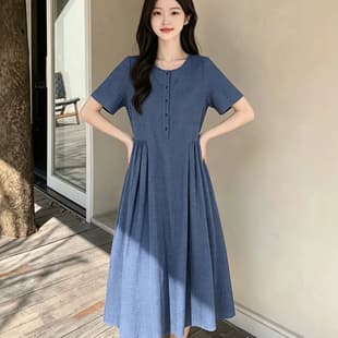 Plus Size Women's Dress for 130-300 lbs, New Summer Style, Loose, Casual, Hong Kong Style Plaid Long Dress
