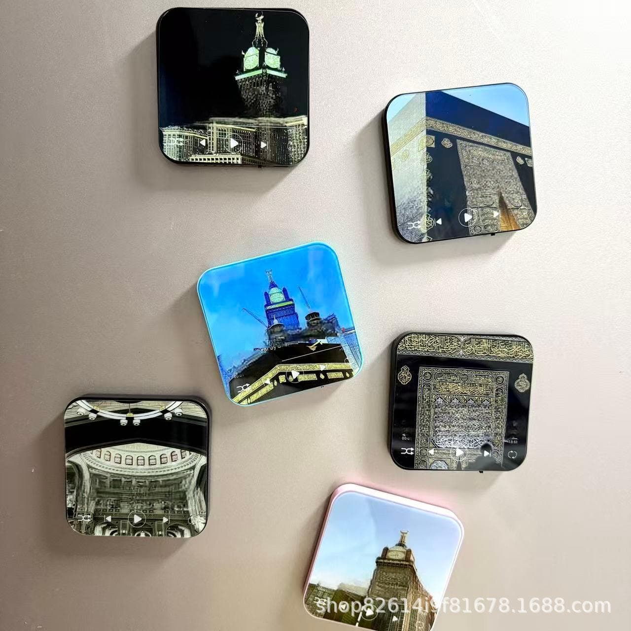 Middle Eastern Architectural Music Fridge Magnet Cover with Playable Audio Songs Magnetic Music Box