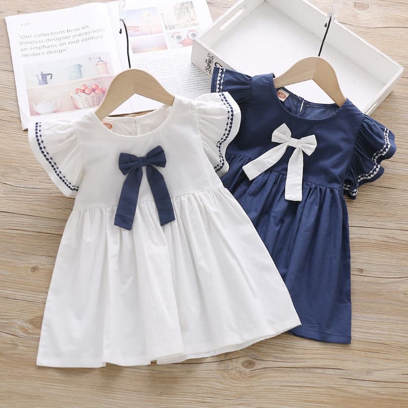Girls' Dresses 2024 New Style Little Girls Summer Soft Princess Dresses for Big Children Children's Summer Dresses