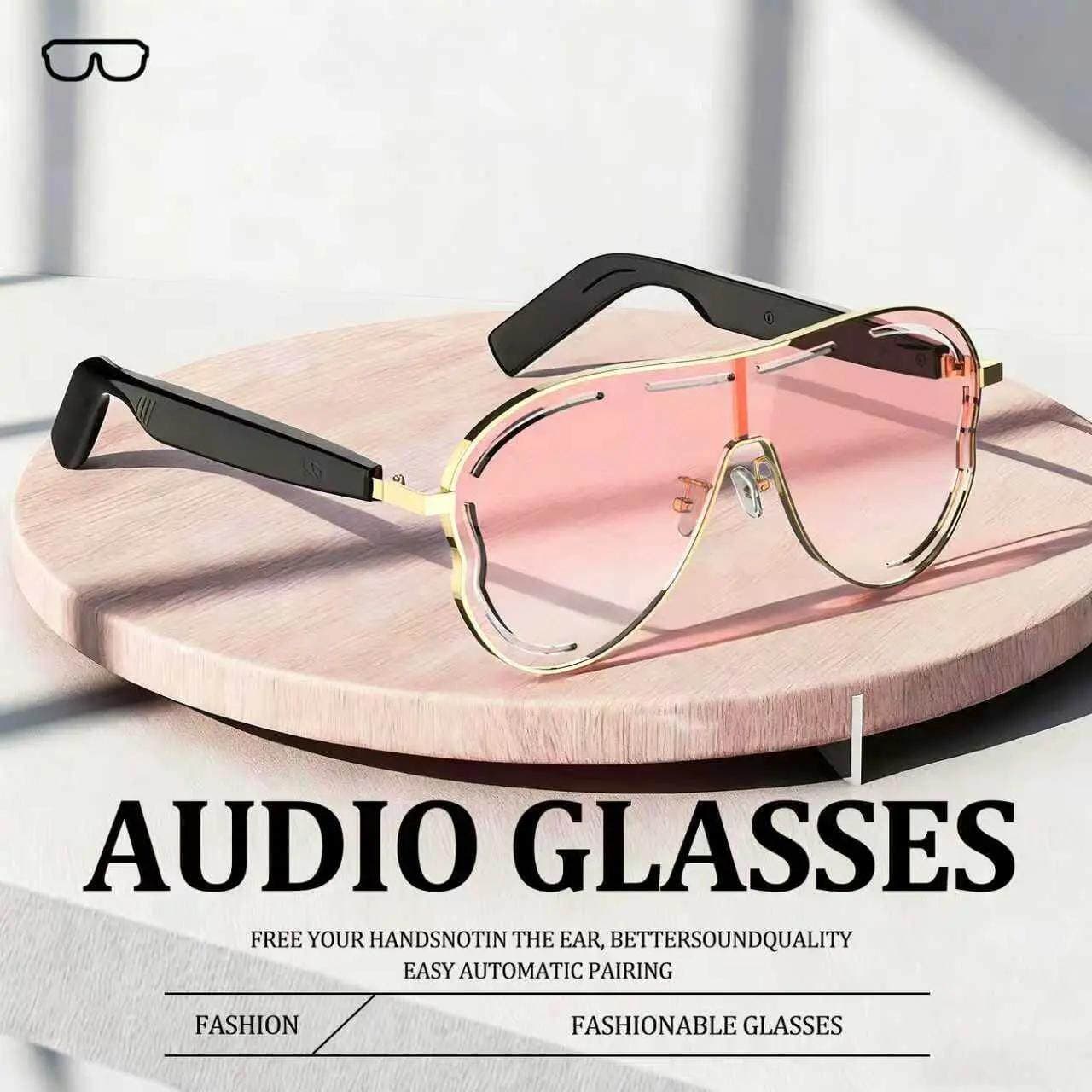 G75 Cross-border Wireless Bluetooth Smart Glasses Sunglasses Black Tech AI Business Cycling Sunglasses with Call