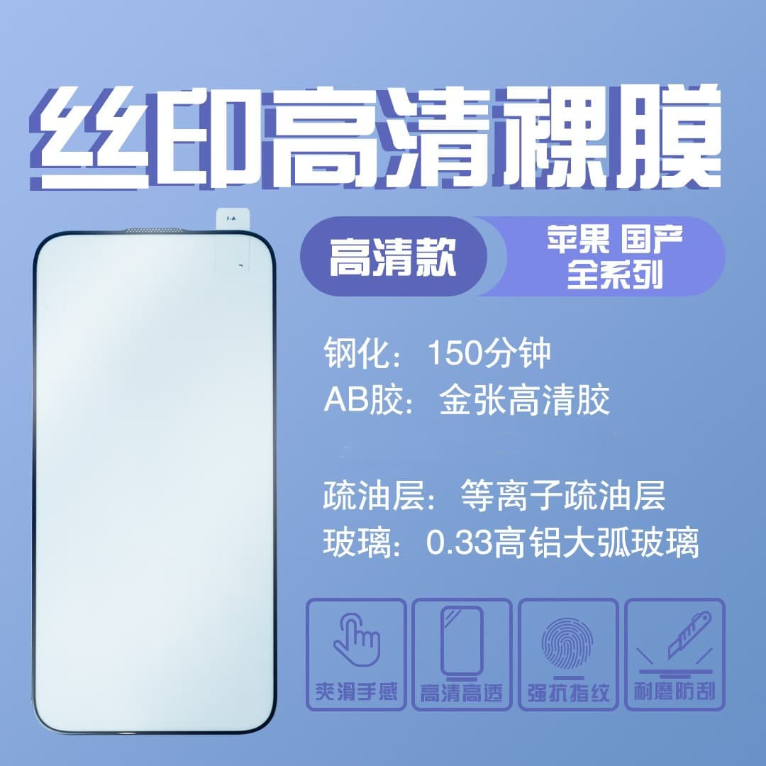 Suitable for Apple 15 Screen Protector 5Promax Full Screen High Aluminum Tempered Film iPhone16Pro Anti-Static Anti-Fingerprint