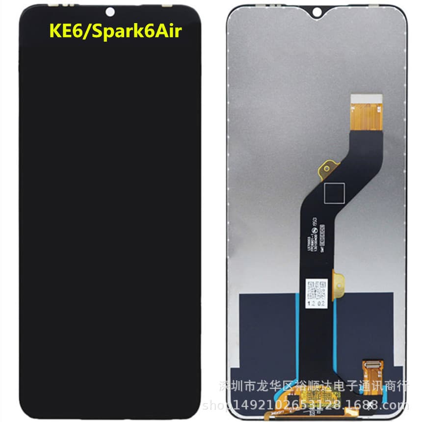 Tecno Spark 6 Air KE6 Screen Assembly Spark 6 Go 2022 LCD Display with Touch Screen