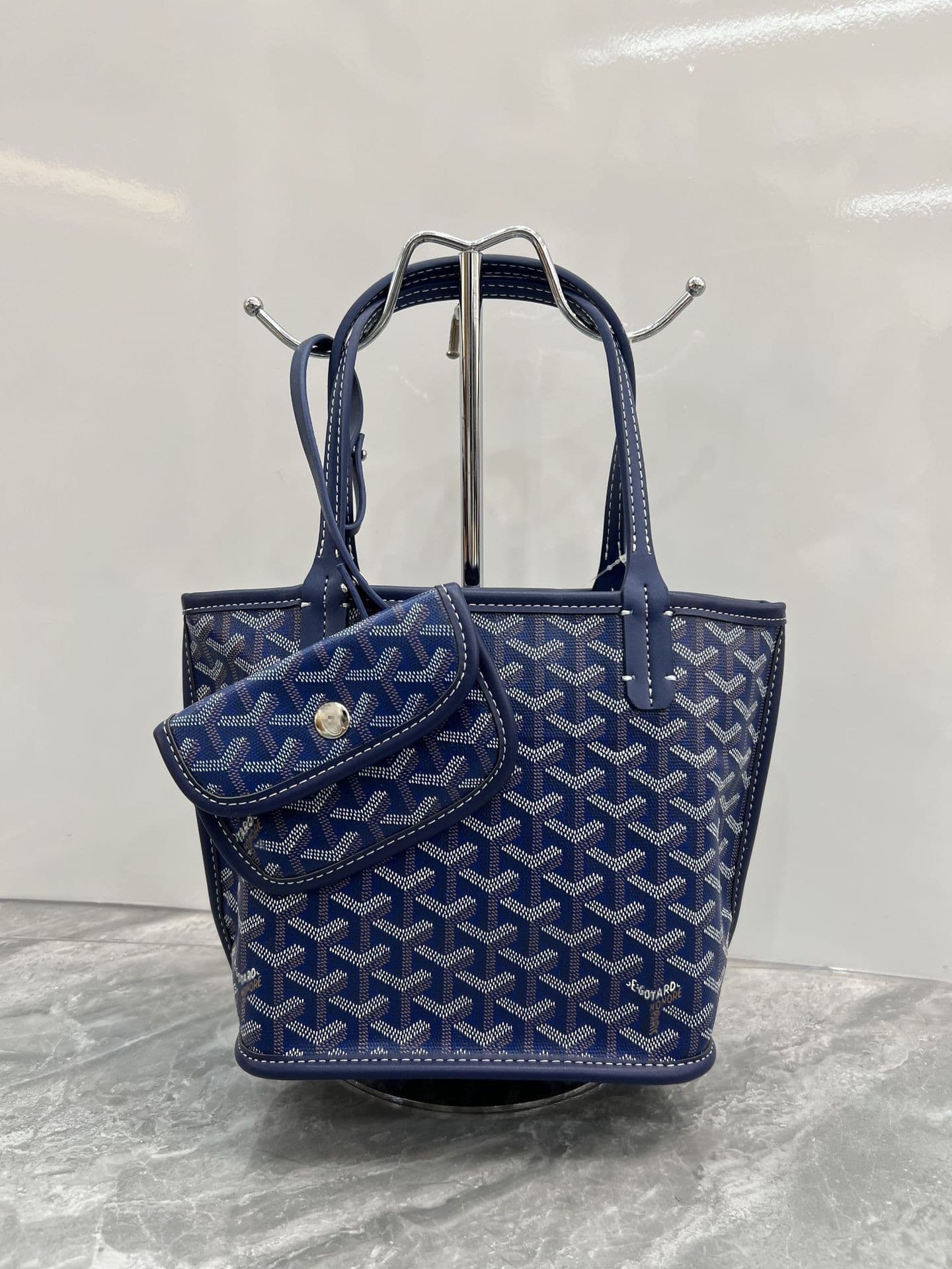 Large Capacity Women's Versatile Dog Tooth Tote Bag Handbag Basket Bag Mommy Bag Lady Bag with Matching Pouch