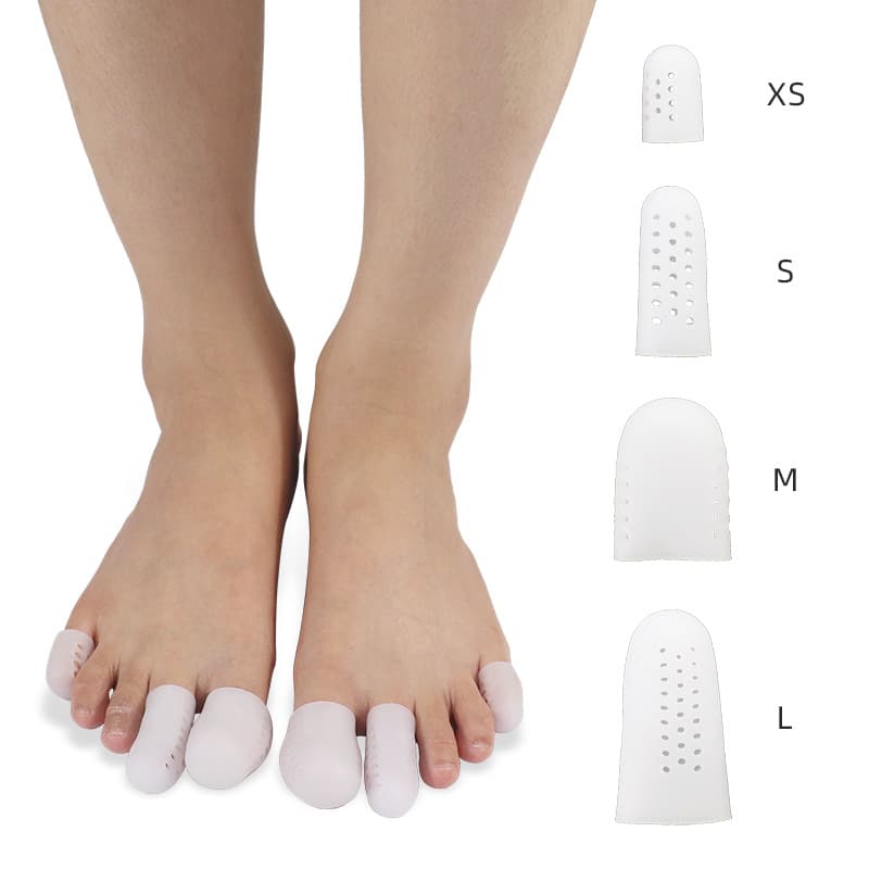 Breathable soft thumb protectors, anti-slip anti-friction silicone finger sleeves and toe covers