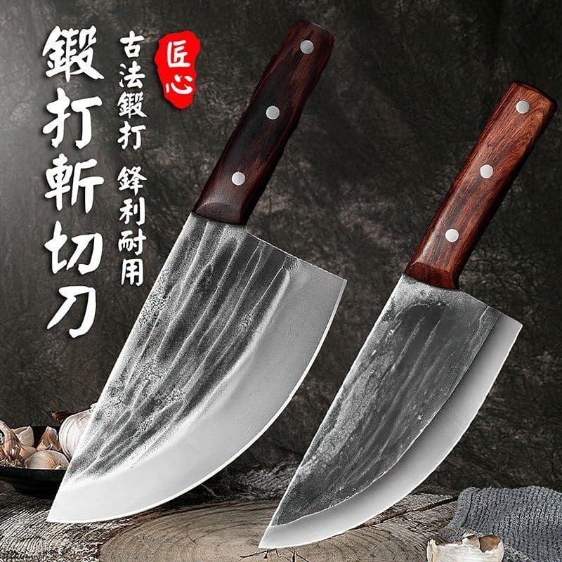 Striped fish-killing household knife for fish-killing, forged chopping knife, household kitchen knife, stainless steel hotel commercial chef's knife