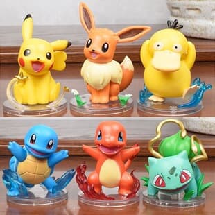 Pokemon Scene Blind Box Pikachu Psyduck Squirtle Figure Children's Toy Gift