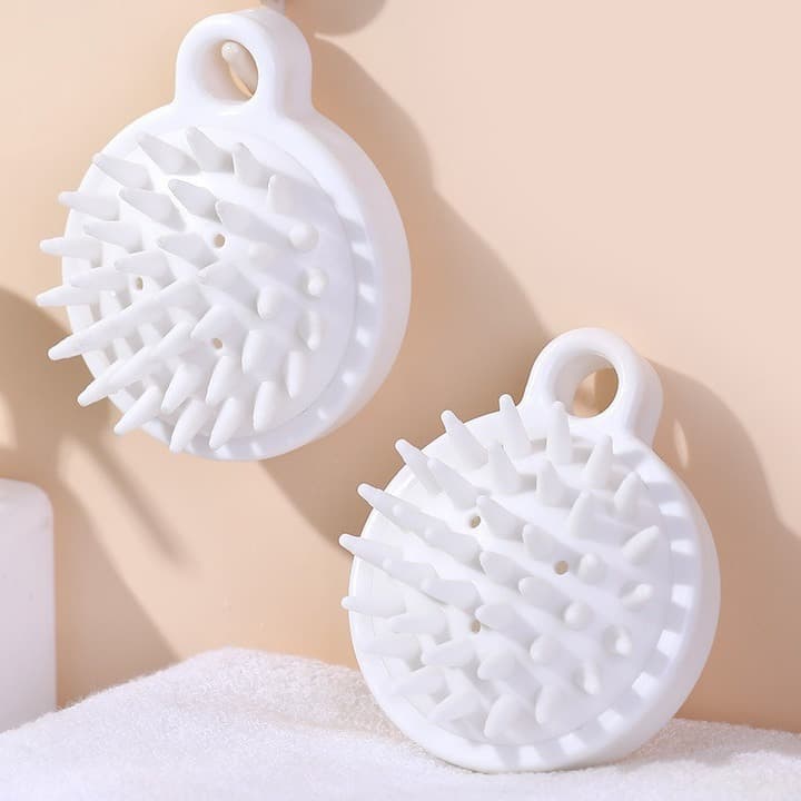 Scalp Washing Brush Comb, Silicone Massage Brush for Meridian Stimulation, Deep Cleaning Hair Care Massage Tool