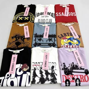 African hot-selling men's cotton T-shirt 300g mixed colors