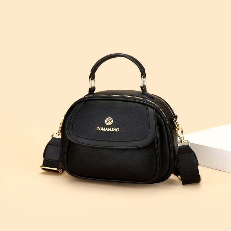 Women's 2025 New Fashion European American Style Versatile Handbag Compact Minimalist Daily Shoulder Crossbody Bag