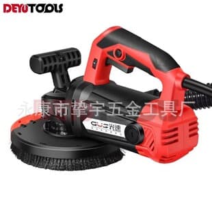 Brushless Self-Priming Long Rod Wall Sander Polishing Sandpaper Machine Wall Dustless Putty Machine with Dual Lights