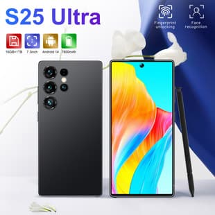 New Cross-Border S25 Ultra Large Screen Smartphone Global Version True 4G Android 14 Foreign Trade OTG Factory Phone