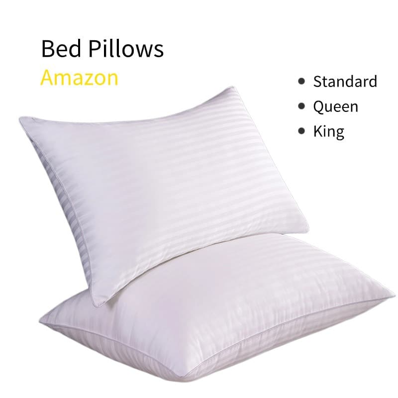 Bed Pillows Cross-border Amazon Fiber 3D Down Alternative Stripe Pillow Core Five-Star Hotel Pillow Insert