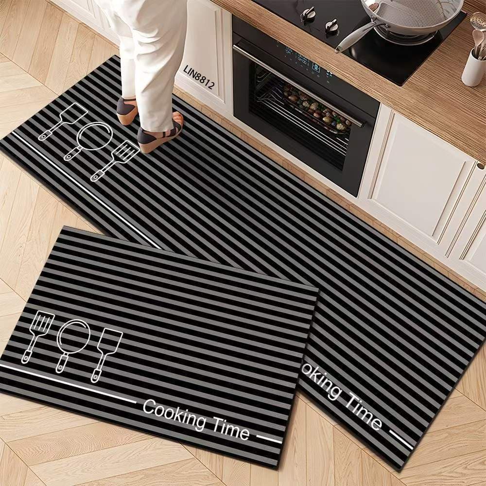 Minimalist Kitchen Floor Mat Water-Absorbing Diatomite Soft Mat Easy to Clean Long Strip Durable Anti-Slip Mat Drop Shipping