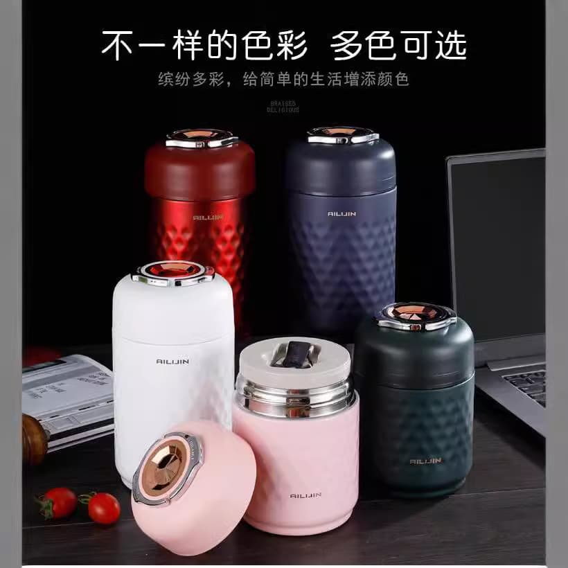 Ai Li Jin 316 Stainless Steel Thermal Cooker Ultra-Long Insulated Lunch Box Thermal Pot Jar Insulated Bucket for Slow Cooking Porridge