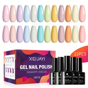 Macaron Gel Polish Spring Summer Candy Pink Blue Nail Polish Semi-Permanent Soak-Off Nail Art Gel