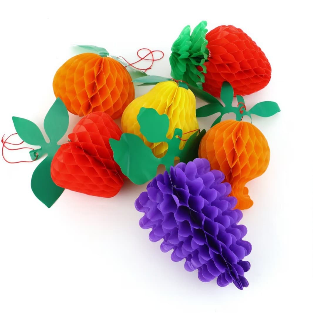 Paper Crafts - Traditional Japanese Style Office Decorations - Cranes Sakura Blossoms Waves
