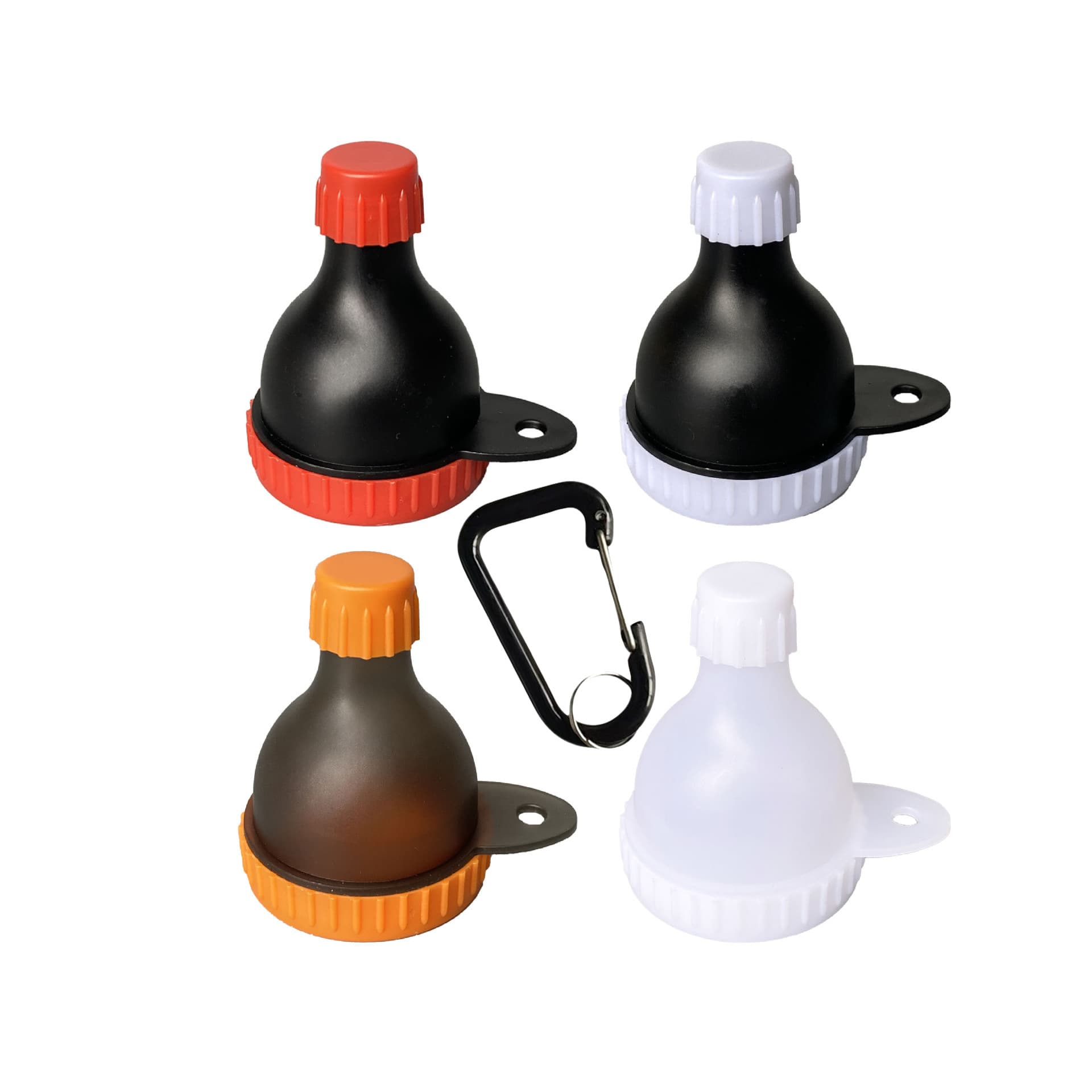 ✅ Mini Protein Powder Container New Portable Carabiner Powder Box Funnel Sports Fitness Grenade Powder Box 50ML