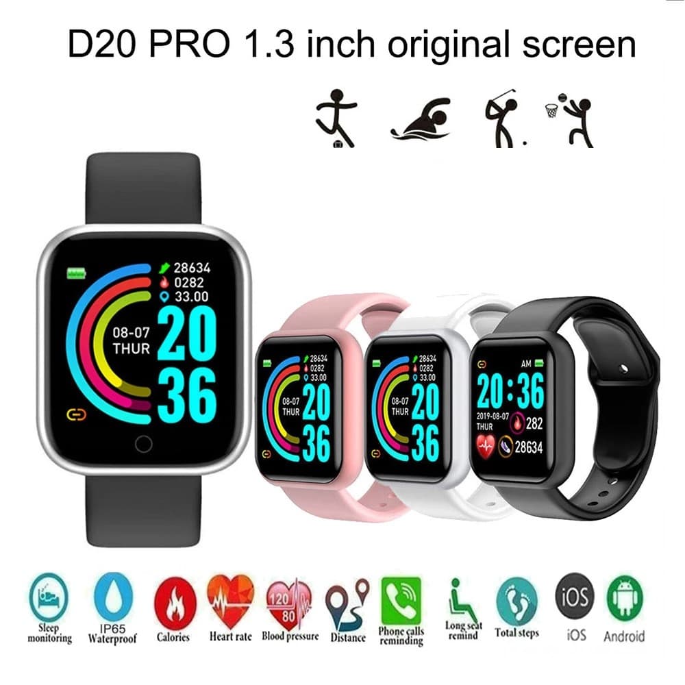 D20 Y68 D18s 116plus Smart Fitness Tracker Bracelet Heart Rate Sleep Monitoring Digital Computer Accessories