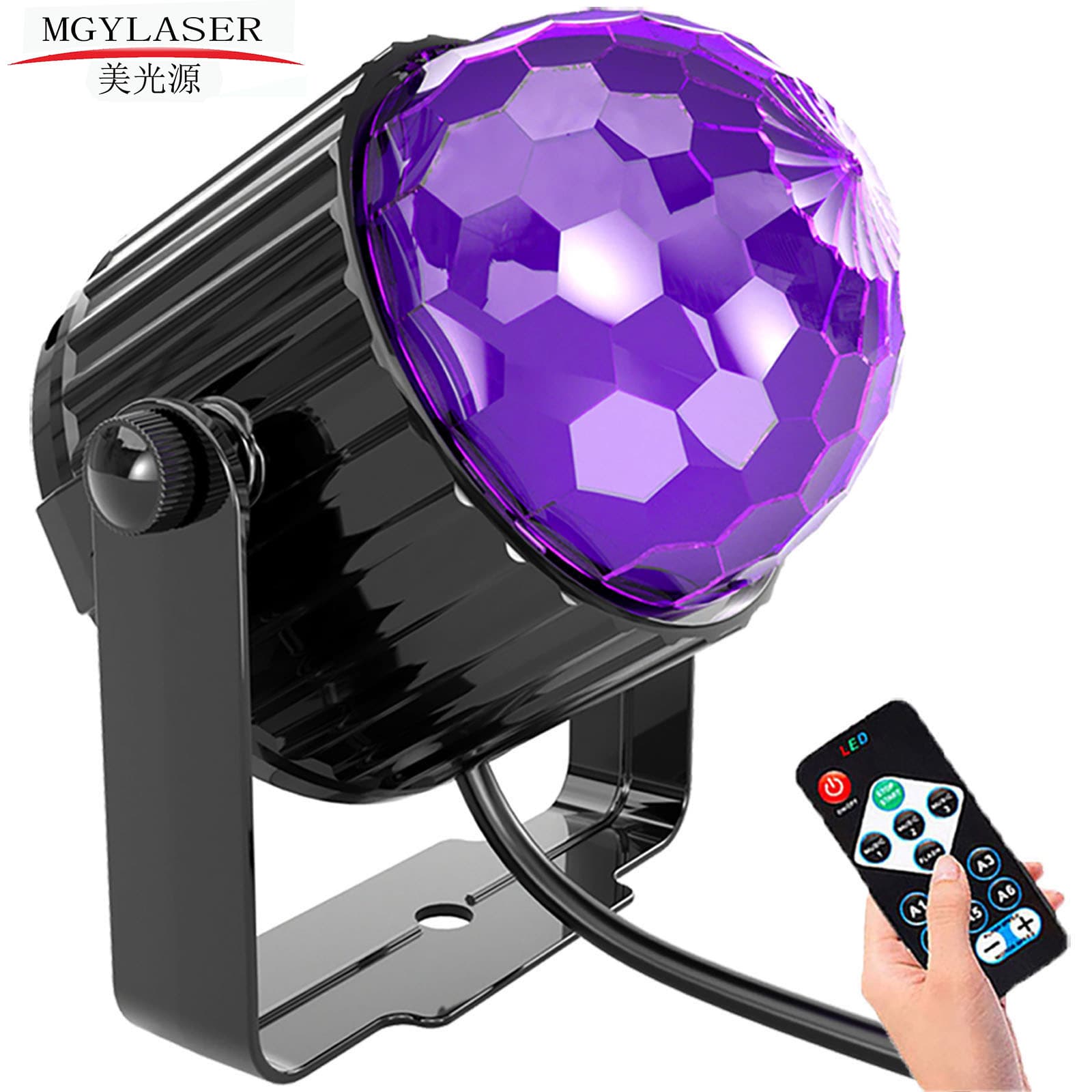 6w Uv Black Light Party Lamp Small Magic Ball Purple Light Bar Ktv Christmas Halloween Carnival Decoration Lighting