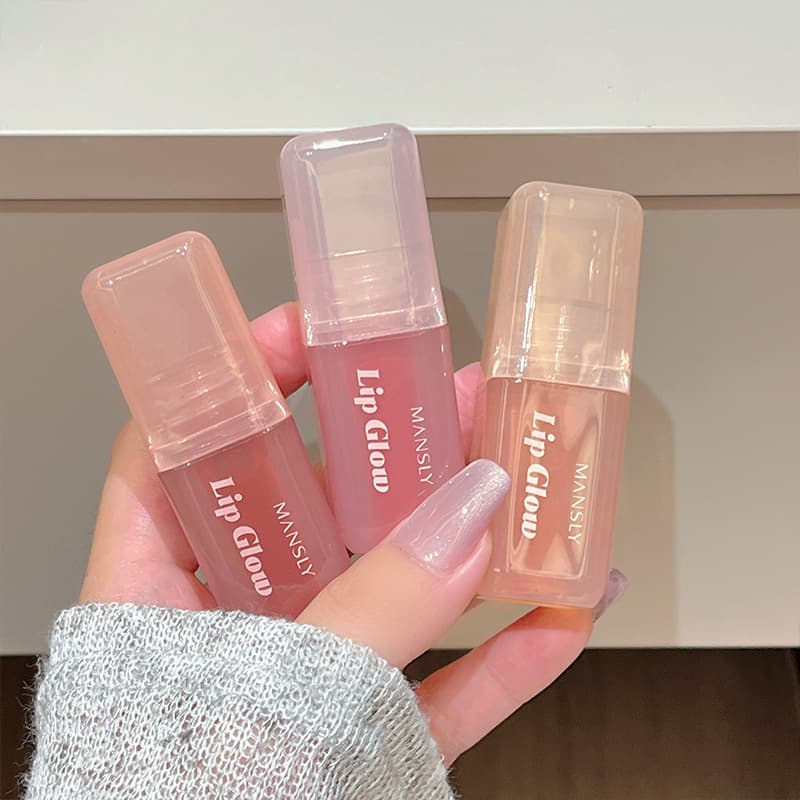 MANSLY Moisturizing Lip Gloss Essence Mirror Shine Water Gloss Lip Glaze Long-Lasting, Cup-Proof Student Affordable Women's Cosmetics