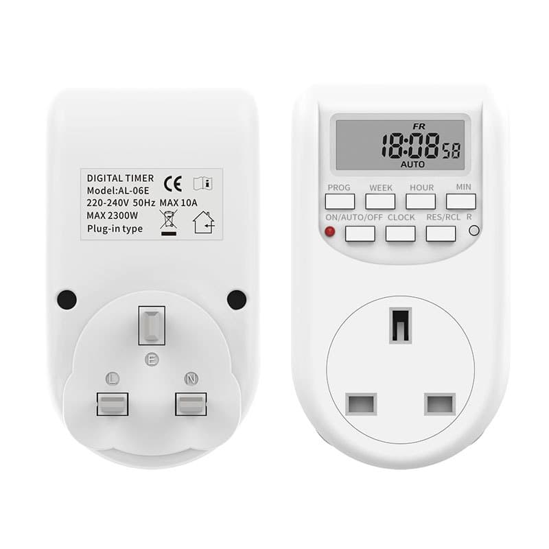 UK Standard Time Controller Timer Socket Timer 10A Current Auto Power Off Hong Kong AL-06E