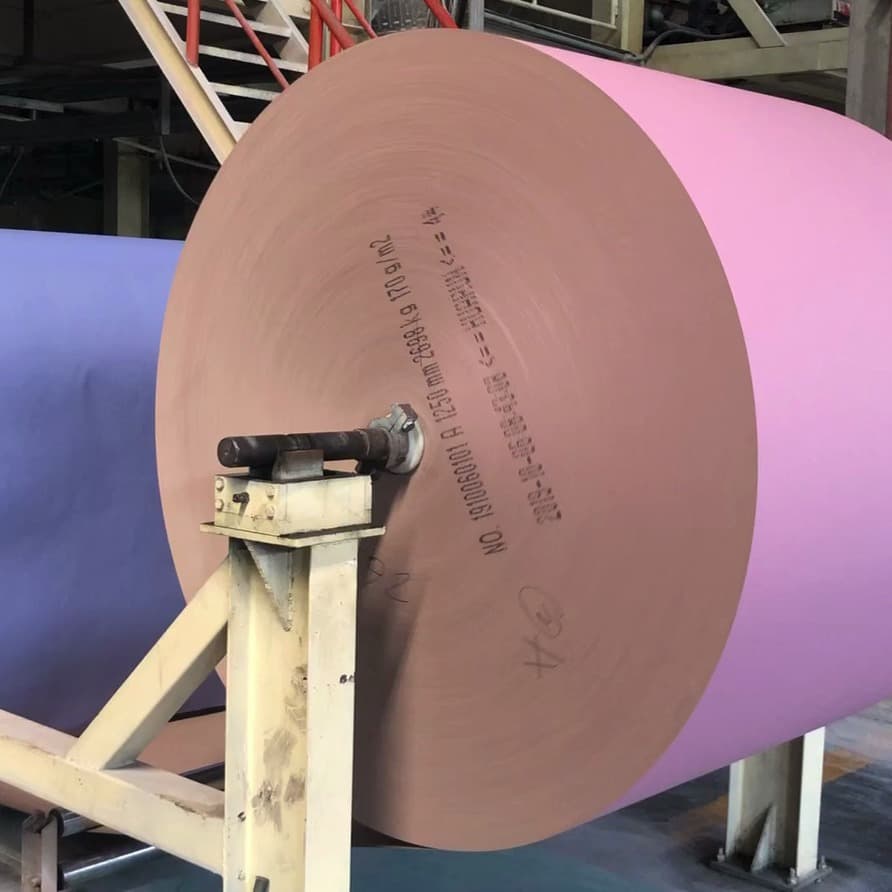 40% PCW 170gsm Recycled Gypsum Board Facing Paper, a specialized paper used for gypsum board surfaces