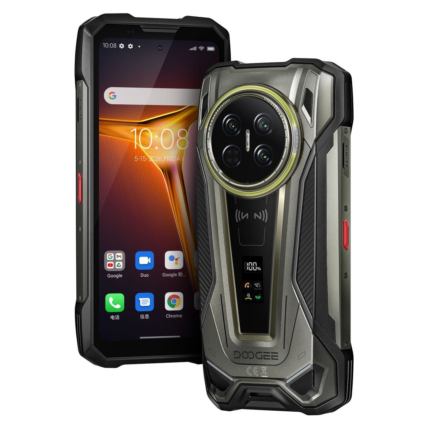 Doug Vmax2 Pro Three-Proof Smartphone Dual Sim 5g Waterproof and Shockproof 22000 Mah Large Battery New Product