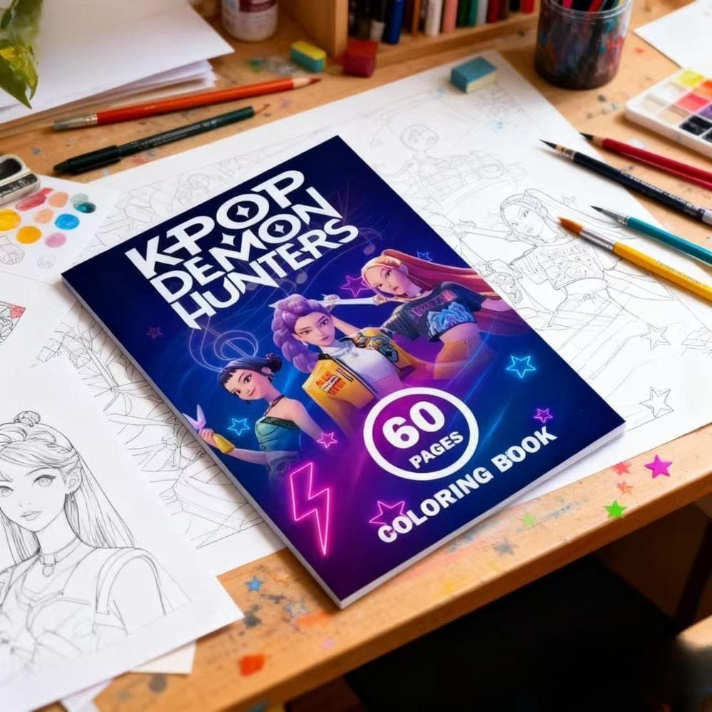 Cross-border stock Kpop Demon Hunter coloring book