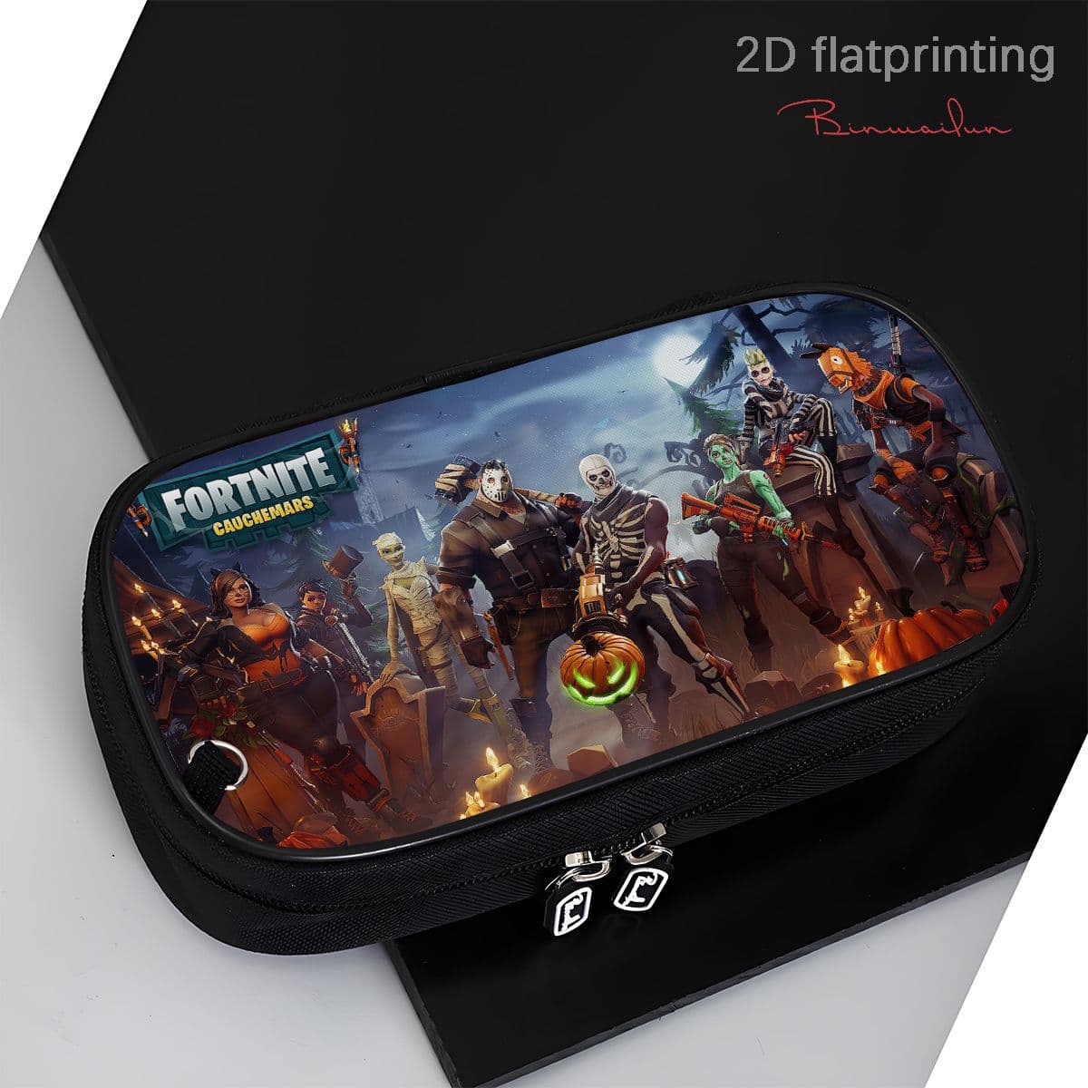 Fortnite FORTNITE lightweight, large-capacity layered clear pencil case for primary school students and kindergartens