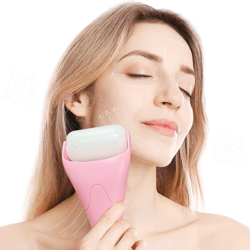Exclusive cross-border supply of facial ice roller massage, home ice compress device, cold compress ice roller plastic wholesale.