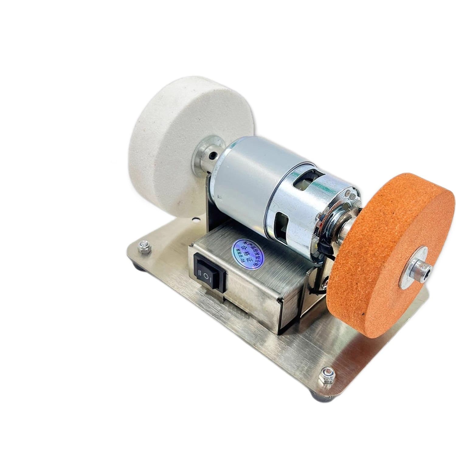 Small grinding wheel bench grinder, household electric polishing and drilling machine with stepless knife sharpener for home use